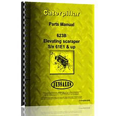 Fits Caterpillar ScraperElev 623B 61E1 Plus IndustrialConstruction Parts Manual
